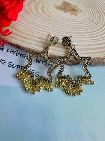 Resin jhumka base golden