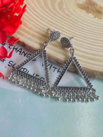 Resin jhumka base silver
