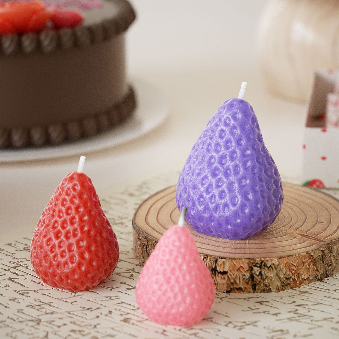 4 Cavities Strawberry Mould