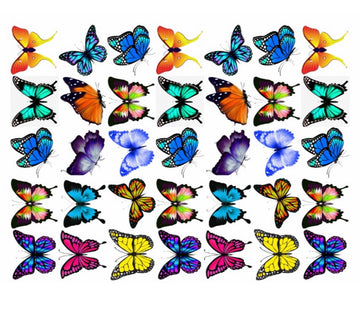 Butterfly design Resin color sticker