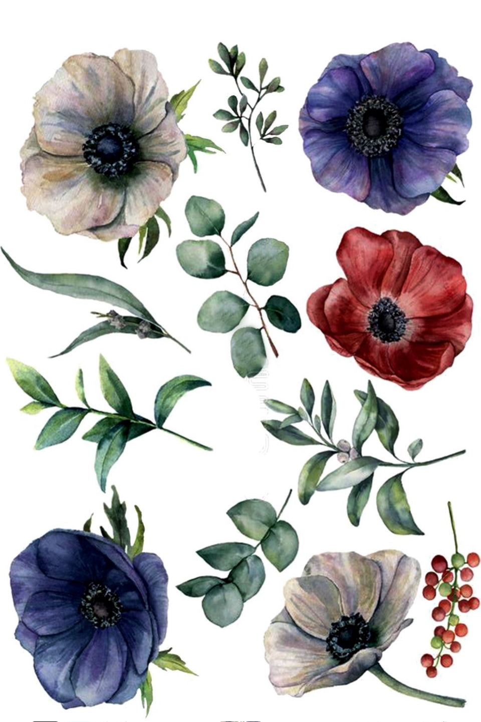 Flower design 2  Resin color sticker