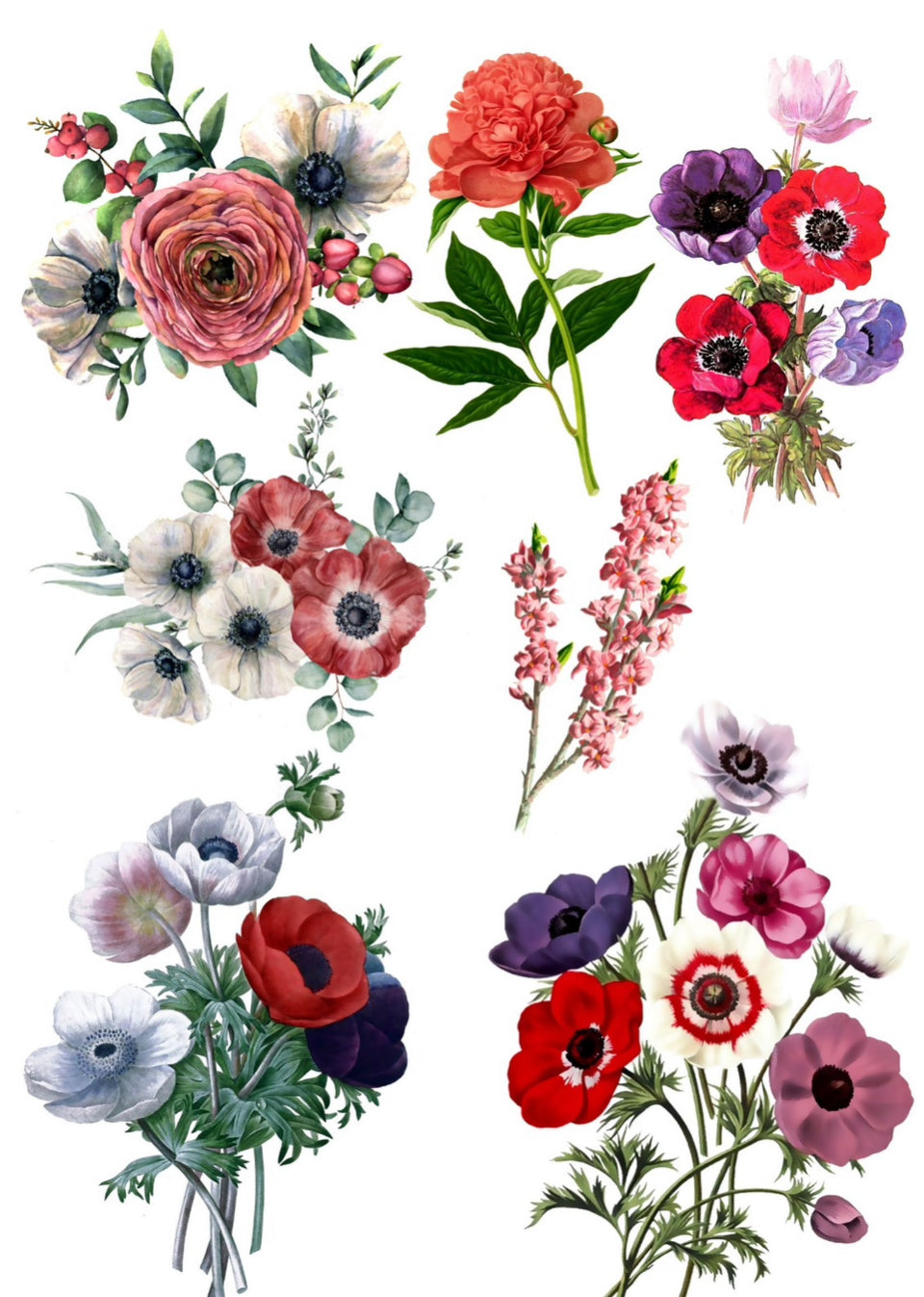 Flower design 4 Resin color sticker