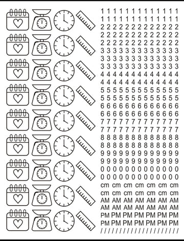 Birth chart Resin color sticker