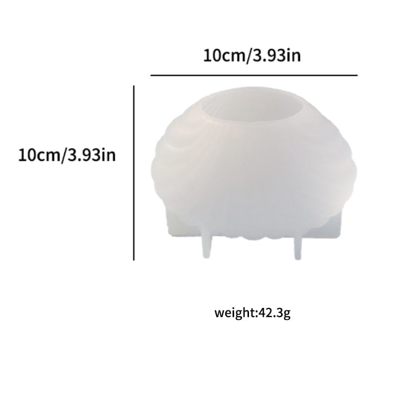 Sea shell candle mould