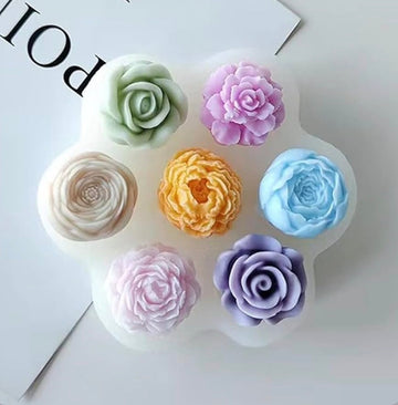 9 Cavity 3D Flower Or Candle Mould