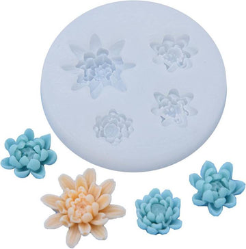 4 Cavities Lotus Pond Mould