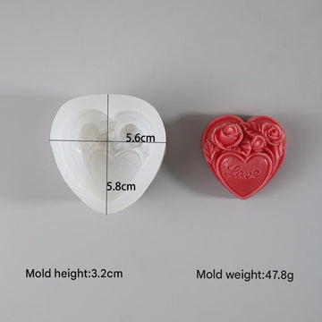 Love Heart Candle Mould