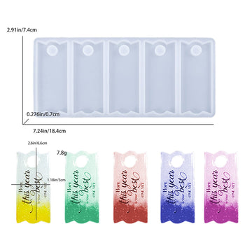 5 Cavity Tag Or Keychain Mould