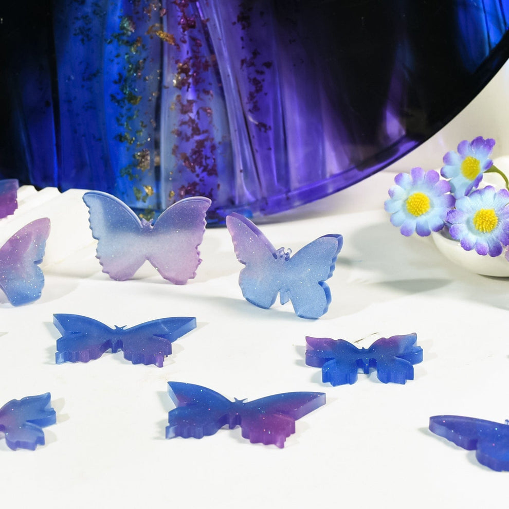 4 Cavity Butterfly Keychain And jewelry Mould