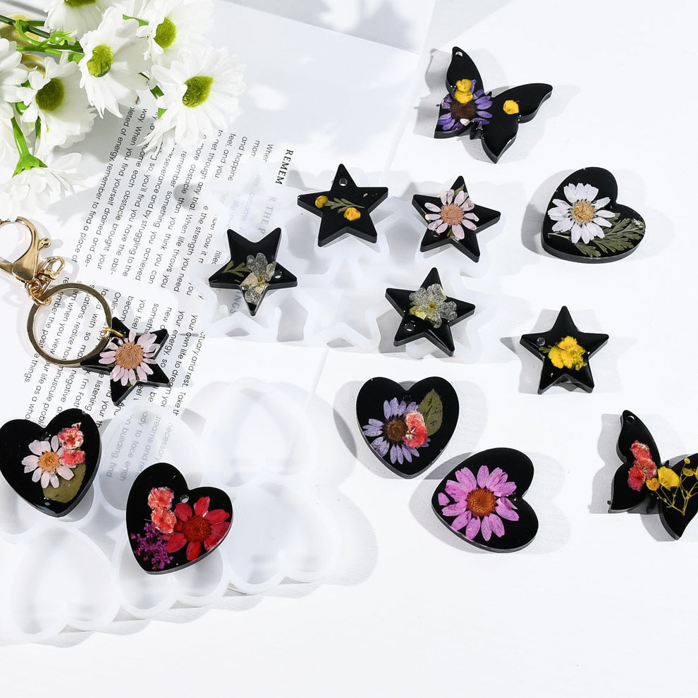 6 Cavity Heart Keychain And Earing Mould