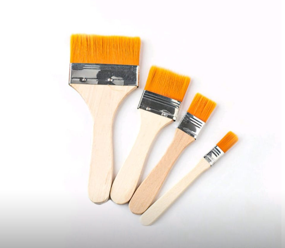 4 pieces flat brush set