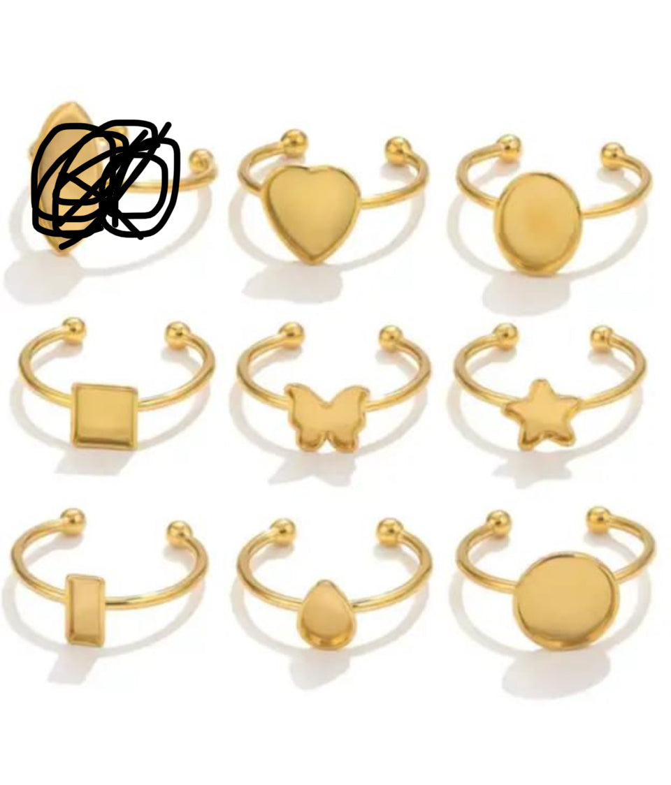 Drop  shape  ring base for resin
