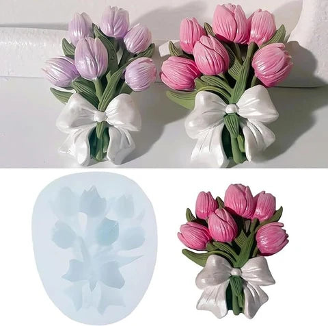 3D Tulip Flower Mould