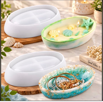 Oval Candle Bowl Mould
