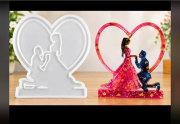 Couple Heart Frame Mould