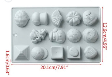 14 Cavity Mould Concrete Or Candle Mould
