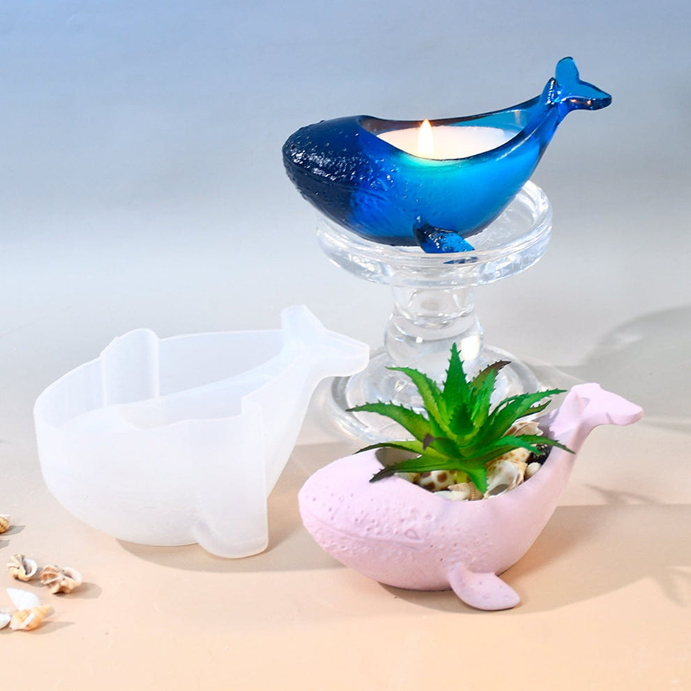 Blue Whale Candle Bowl Or Planter Mould