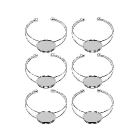 Kada bracelet base for resin