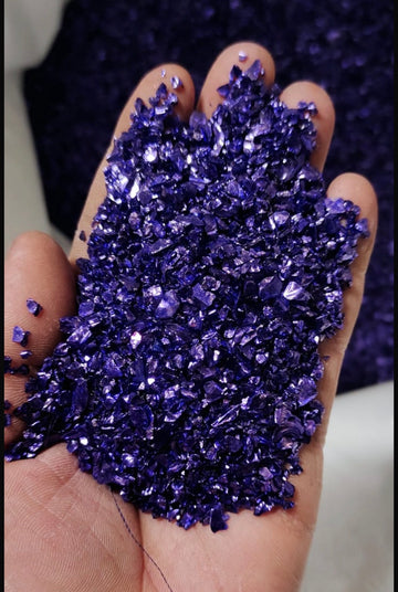 Electroplated Dark Purple Chunks