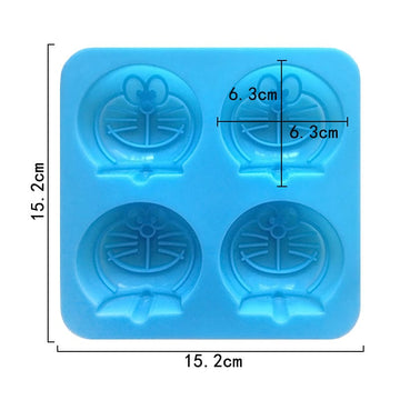 4 Cavity Doraemon Face Mould