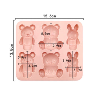 6 Cavity Teddy Mould
