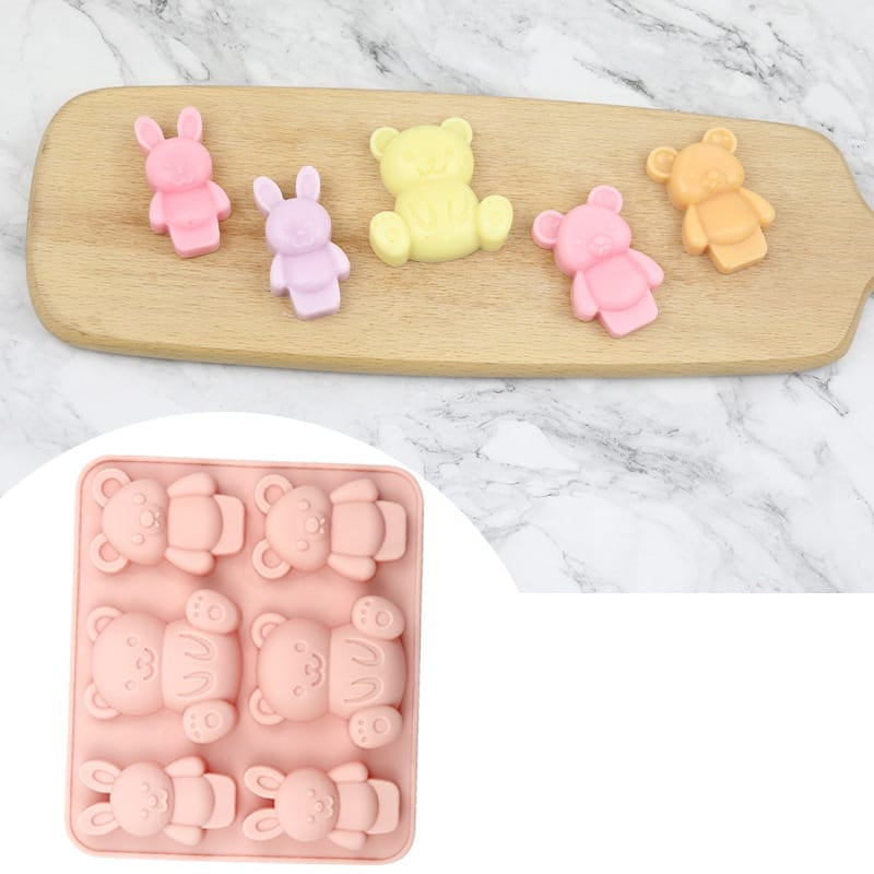 6 Cavity Teddy Mould