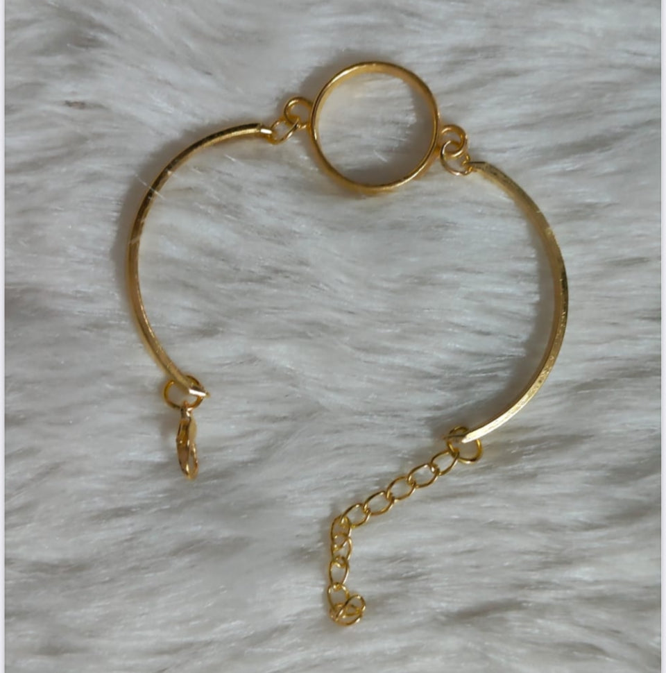 Resin Bracelet Base golden