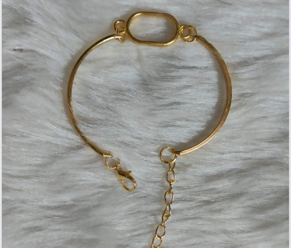Resin Bracelet Base golden