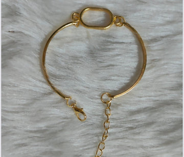 Resin Bracelet Base golden