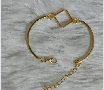 Resin Bracelet Base golden