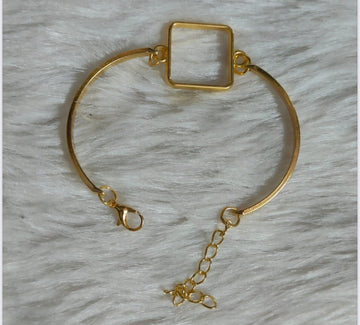 Resin Bracelet Base golden