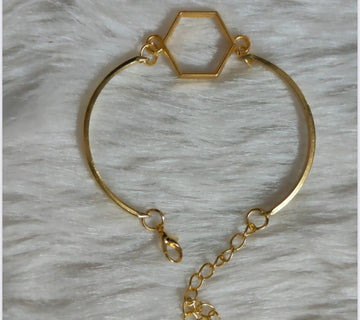 Resin Bracelet Base golden