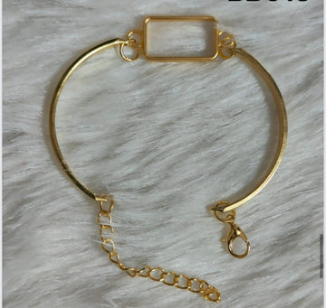 Resin Bracelet Base golden