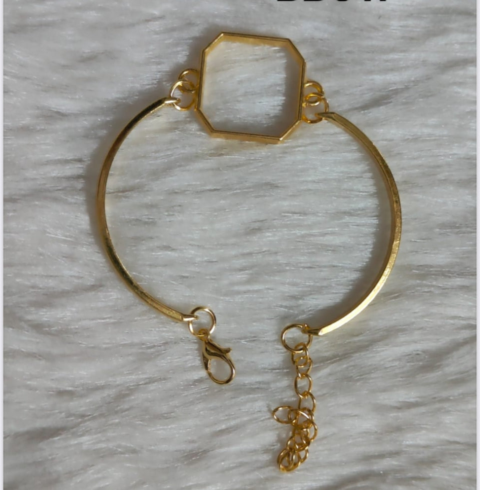 Resin Bracelet Base golden