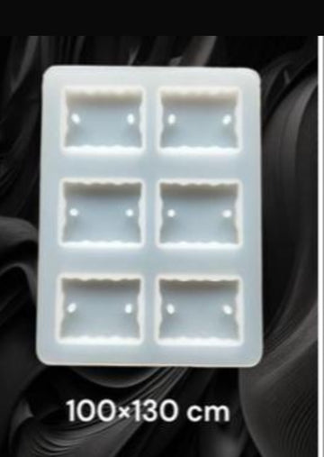 Rectangle agate rakhi mould