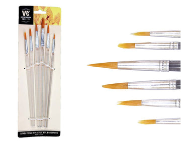 6 pieces Round paint brush set