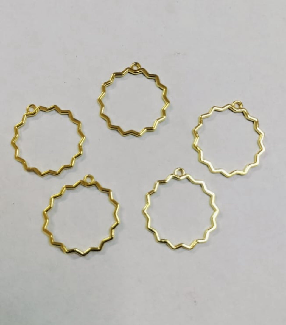 Zig Zac round bezel