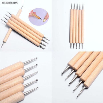 5 Pieces Both Side Embossing Tool Set