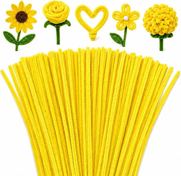 Lemon yellow Pipe cleaner 8mm