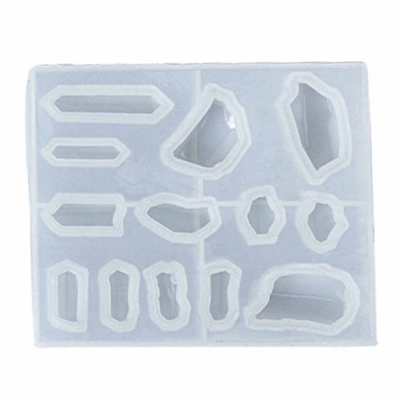 Geode Stone jewelry or keychain mould