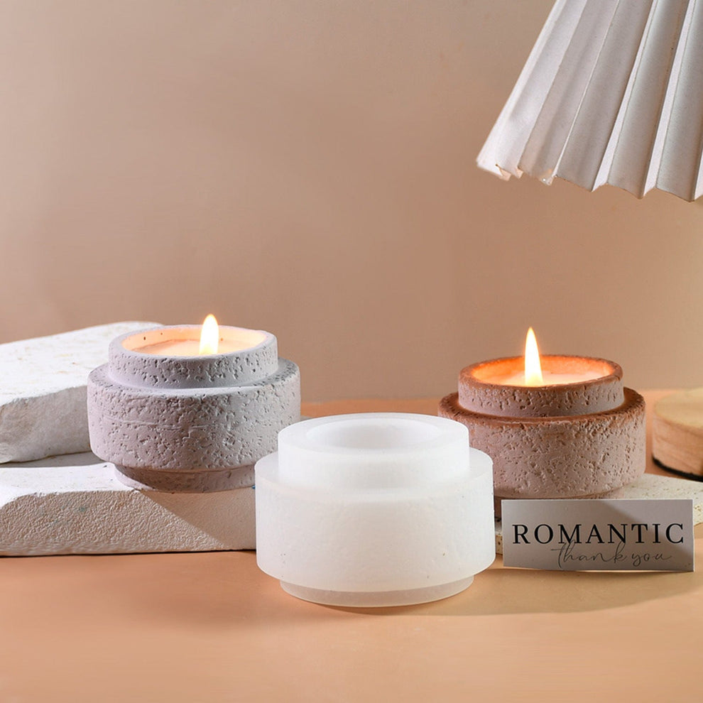 Cement cylindrical candle cup Mould