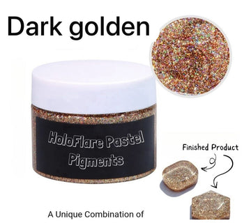 Dark Golden Holo Flare Pastel Pigment