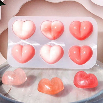 Plum heart keychain mould