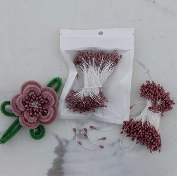 Pollens Fir Flower Maroon