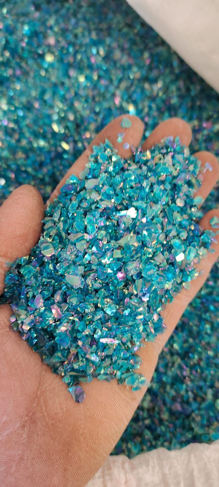 Light Blue Holographic Chunks