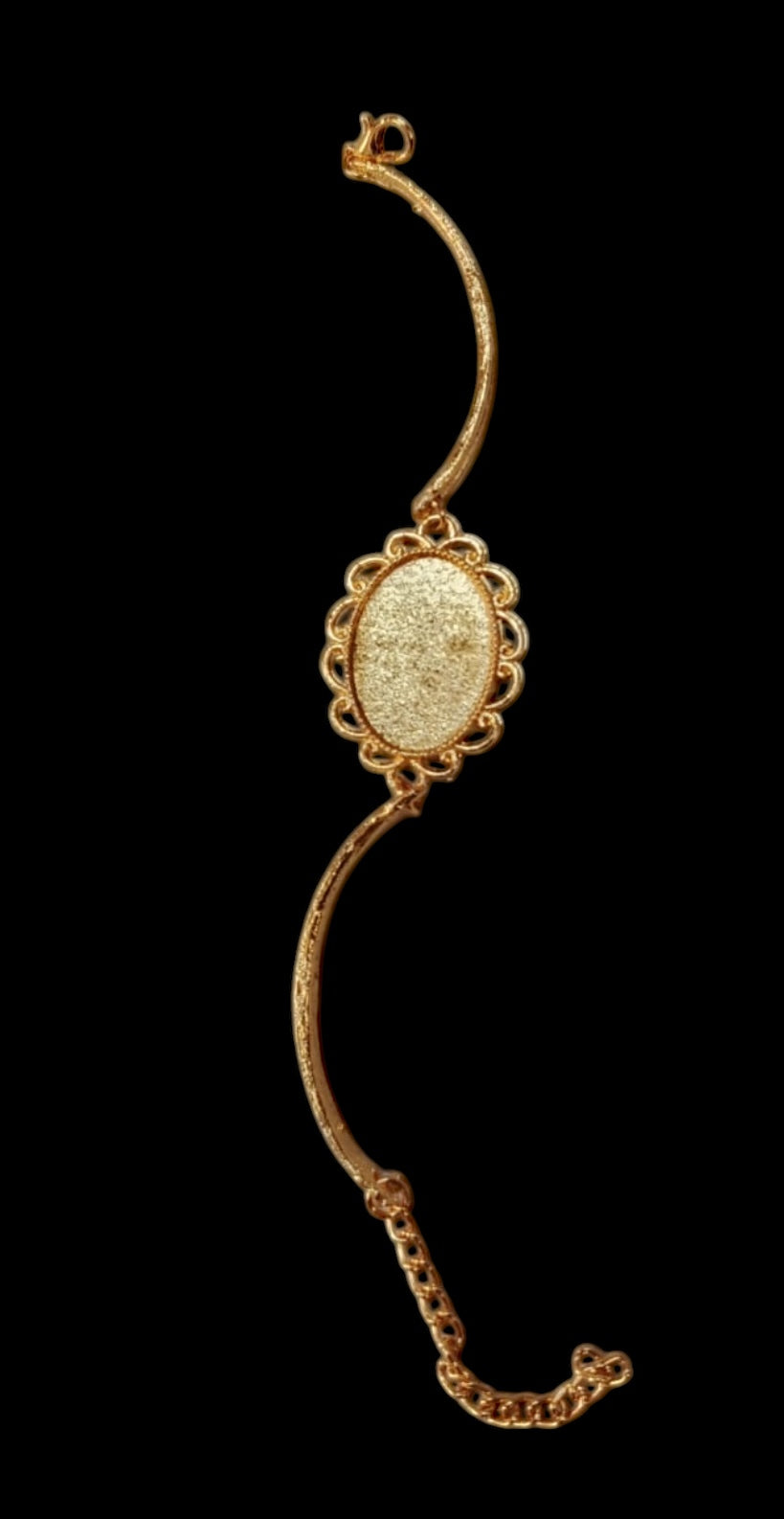 Oval 5 bracelet base for resin)