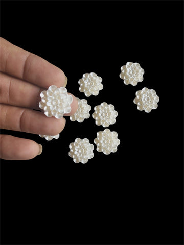 White  rose flower beads