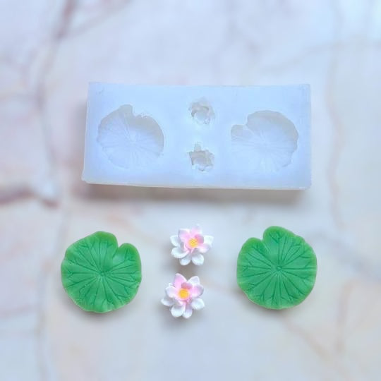 Mini Lotus with Leaf Handmade Mould