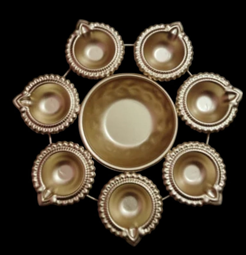 8 Inch Metal Urli for Candle