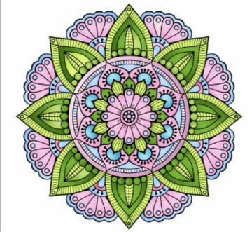 Mandala design color sticker